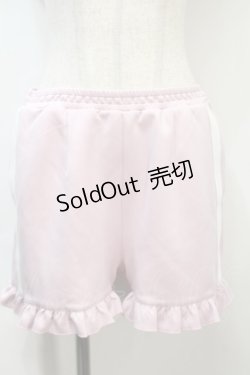 画像1: DearMyLove / ジャージフリルショートパンツ  ピンク S-25-10-21-056-EL-PA-AS-ZS