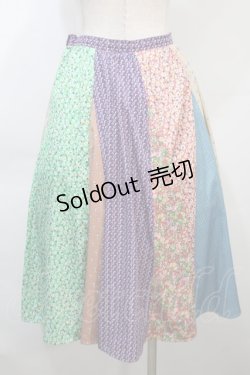 画像2: Franche Lippee / パッチワークスカート  マルチ S-25-10-21-058-LO-SK-AS-ZT267