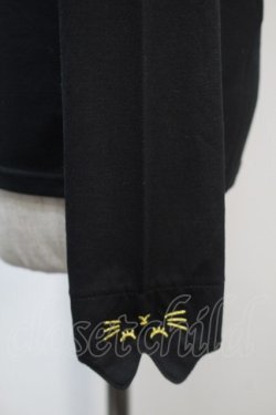 画像3: LOLITA / 猫刺繍カットソー  黒 S-25-10-21-009-LO-BL-HR-ZS