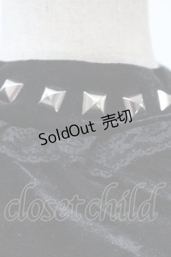 画像3: Jamie エーエヌケー / スタッズベロアトップス  黒 S-25-10-21-013-LO-TO-HR-ZS