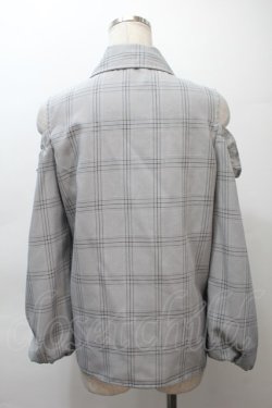 画像2: MA*RS / 肩あきチェックブラウス  グレーｘ黒 S-25-10-21-014-EL-BL-AS-ZS