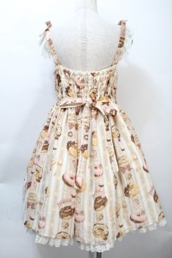 画像2: Angelic Pretty / Melty Creamドーナツラウンドジャンパースカート  ベージュ S-25-10-21-020-AP-OP-AS-ZS
