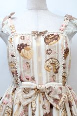 画像3: Angelic Pretty / Melty Creamドーナツラウンドジャンパースカート  ベージュ S-25-10-21-020-AP-OP-AS-ZS (3)
