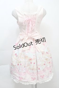 画像2: BABY,THE STARS SHINE BRIGHT / Merry Sweet Castleハートジャンパースカート  ピンク S-25-10-21-021-BA-OP-AS-ZS