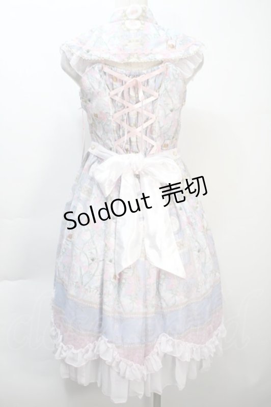 画像2: BABY,THE STARS SHINE BRIGHT / SA・KU・RA色のTea Time柄Orientalカラーワンピース  サックス S-25-10-21-023-BA-OP-AS-ZS (2)