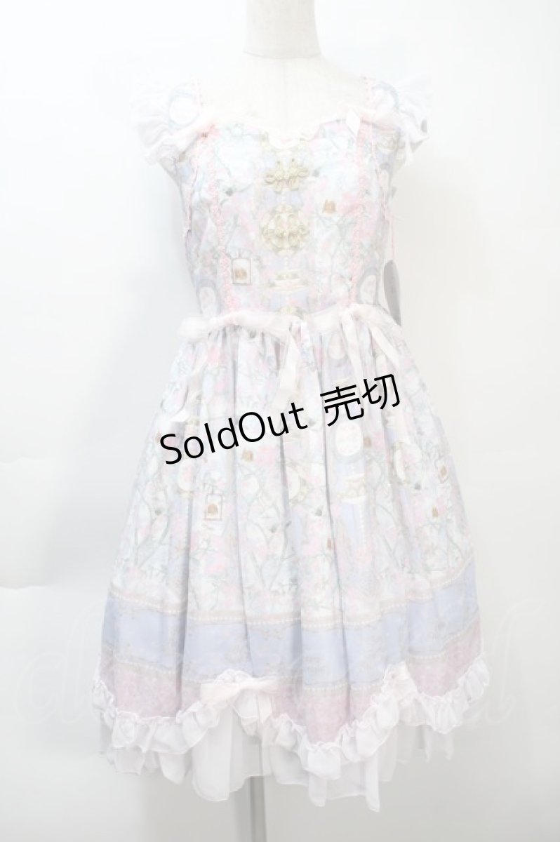 画像4: BABY,THE STARS SHINE BRIGHT / SA・KU・RA色のTea Time柄Orientalカラーワンピース  サックス S-25-10-21-023-BA-OP-AS-ZS (4)