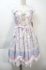 画像4: BABY,THE STARS SHINE BRIGHT / SA・KU・RA色のTea Time柄Orientalカラーワンピース  サックス S-25-10-21-023-BA-OP-AS-ZS (4)