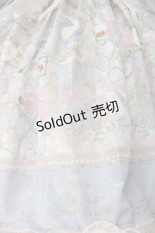 画像5: BABY,THE STARS SHINE BRIGHT / SA・KU・RA色のTea Time柄Orientalカラーワンピース  サックス S-25-10-21-023-BA-OP-AS-ZS (5)