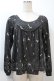 画像1: Franche Lippee / 総柄カットソー  黒 S-25-10-21-003-LO-TO-AS-ZS (1)