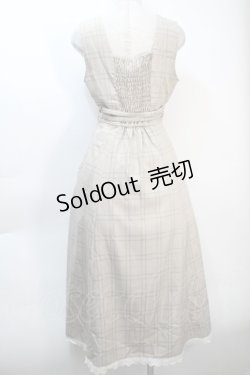 画像2: axes femme POETIQUE / Vネックレトロワンピ  ベージュ S-25-10-21-025-AX-OP-HR-ZS