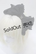 Angelic Pretty / ロゴリボンチャームカチューシャ  黒 S-25-10-23-008-AP-AC-HR-ZS