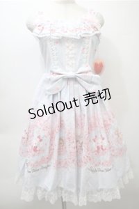 BABY,THE STARS SHINE BRIGHT / SA KU RAくみゃちゃん柄ジャンパースカートI  サックス S-25-10-23-1034-BA-OP-AS-ZS