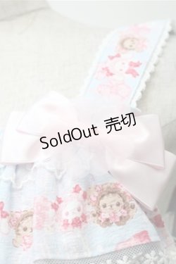 画像4: BABY,THE STARS SHINE BRIGHT / SA KU RAくみゃちゃん柄ジャンパースカートI  サックス S-25-10-23-1034-BA-OP-AS-ZS