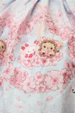 画像5: BABY,THE STARS SHINE BRIGHT / SA KU RAくみゃちゃん柄ジャンパースカートI  サックス S-25-10-23-1034-BA-OP-AS-ZS