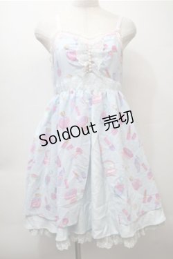 画像1: Angelic Pretty / Dreamy Girlハイウエストジャンパースカート  サックス S-25-10-23-1035-AP-OP-HR-ZS