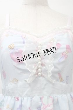 画像3: Angelic Pretty / Dreamy Girlハイウエストジャンパースカート  サックス S-25-10-23-1035-AP-OP-HR-ZS