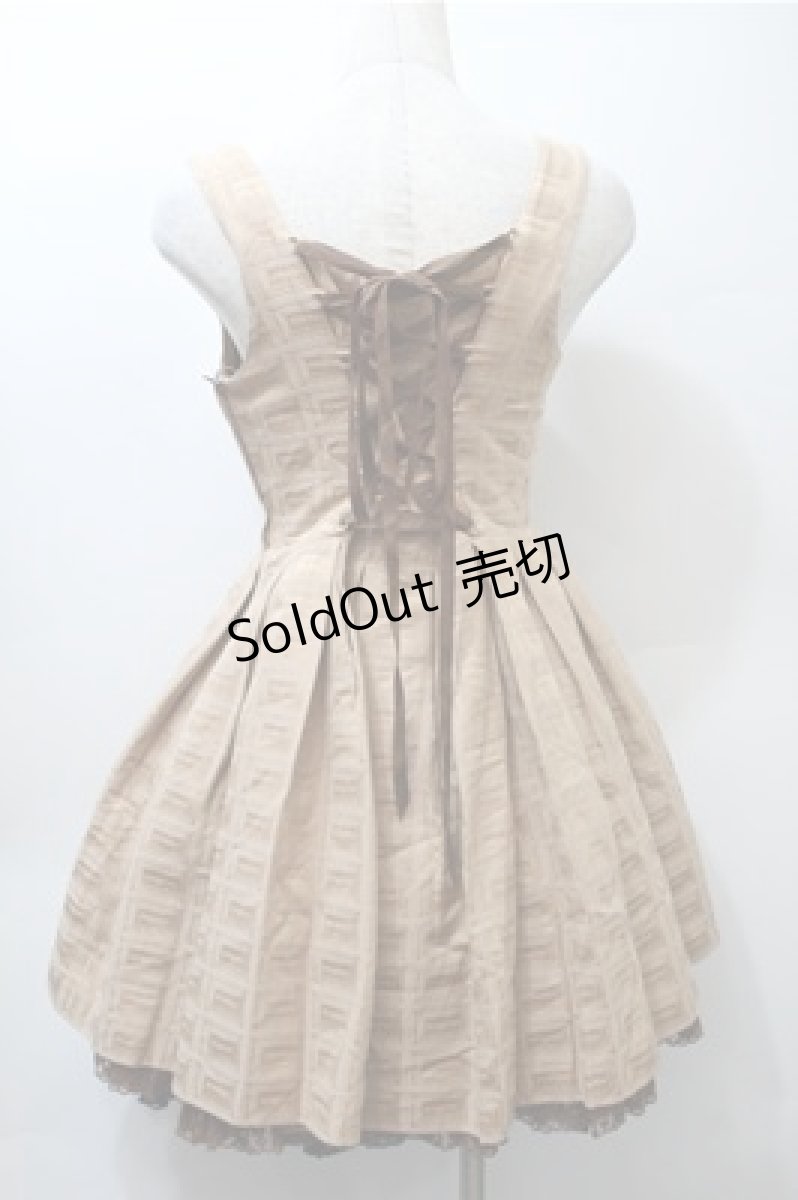 画像2: Angelic Pretty / Royal Chocolateラウンドジャンパースカート  ベージュ S-25-10-23-1036-AP-OP-AS-ZS (2)