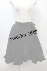 Moi-meme-Moitie / 燭台プリントスカート  黒 S-25-10-23-1037-MO-SK-AS-ZS