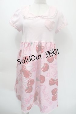 画像1: Angelic Pretty / Wrapping Cherryカットワンピース  ピンク S-25-10-23-1006-AP-OP-HR-ZS