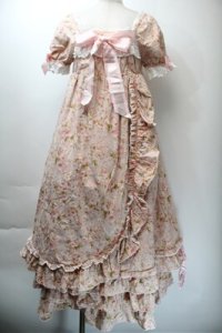 BABY,THE STARS SHINE BRIGHT / フラワーギャレットジュリエットロングワンピース  ピンク S-25-10-23-1007-BA-OP-AS-ZS