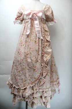 画像1: BABY,THE STARS SHINE BRIGHT / フラワーギャレットジュリエットロングワンピース  ピンク S-25-10-23-1007-BA-OP-AS-ZS