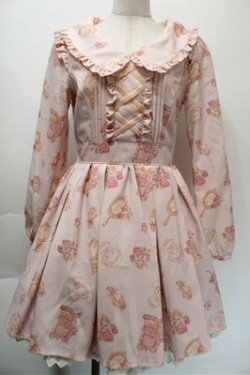 画像1: LIZ LISA / マイメロディ・マイスウィートピアノコラボ コスメ柄Sweetワンピース  ピンク S-25-10-23-1011-LO-OP-HR-ZS