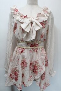 LIZ LISA / ブーケリボンワンピース  ピンク S-25-10-23-1013-LO-OP-AS-ZS