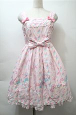 画像1: Angelic Pretty / Sugary Carnivalジャンパースカート  ピンク S-25-10-23-1020-AP-OP-HR-ZS (1)