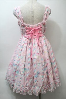 画像2: Angelic Pretty / Sugary Carnivalジャンパースカート  ピンク S-25-10-23-1020-AP-OP-HR-ZS
