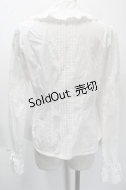 画像2: BABY,THE STARS SHINE BRIGHT / 刺繍入り後ろピンタックブラウス  白 S-25-10-23-1003-BA-BL-HR-ZS