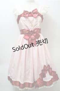 BABY,THE STARS SHINE BRIGHT / Favorite Ribbonジャンパースカート  ピンク S-25-10-23-1024-BA-OP-AS-ZS