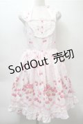 BABY,THE STARS SHINE BRIGHT / Cherry Cherry Fallin'Cherry RIBBONETTA ジャンパースカート  ピンク S-25-10-23-1025-BA-OP-AS-ZS