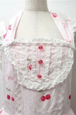 画像3: BABY,THE STARS SHINE BRIGHT / Cherry Cherry Fallin'Cherry RIBBONETTA ジャンパースカート  ピンク S-25-10-23-1025-BA-OP-AS-ZS