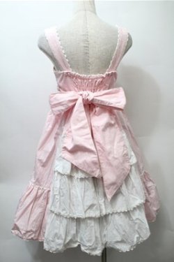 画像2: metamorphose / ハイウエストバッスルジャンパースカート  ピンク S-25-10-23-1026-ME-OP-AS-ZS
