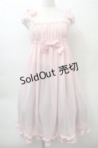 BABY,THE STARS SHINE BRIGHT / ローズスウェートネグリジェワンピース  ピンク S-25-10-23-1027-BA-OP-HR-ZS