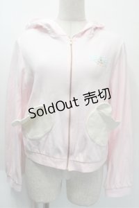 BABY,THE STARS SHINE BRIGHT / くまちゃんパーカー  ピンク S-25-10-23-1005-BA-TO-AS-ZS