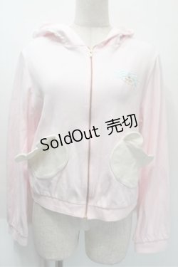 画像1: BABY,THE STARS SHINE BRIGHT / くまちゃんパーカー  ピンク S-25-10-23-1005-BA-TO-AS-ZS