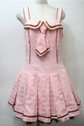 Angelic Pretty / Royal Chocolateローウエストジャンパースカート  ピンク S-25-10-23-1030-AP-OP-HR-ZS