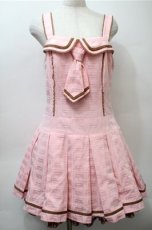 画像1: Angelic Pretty / Royal Chocolateローウエストジャンパースカート  ピンク S-25-10-23-1030-AP-OP-HR-ZS (1)