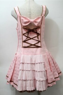 画像2: Angelic Pretty / Royal Chocolateローウエストジャンパースカート  ピンク S-25-10-23-1030-AP-OP-HR-ZS