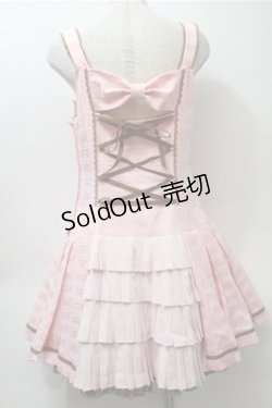 画像2: Angelic Pretty / Royal Chocolateローウエストジャンパースカート  ピンク S-25-10-23-1030-AP-OP-HR-ZS