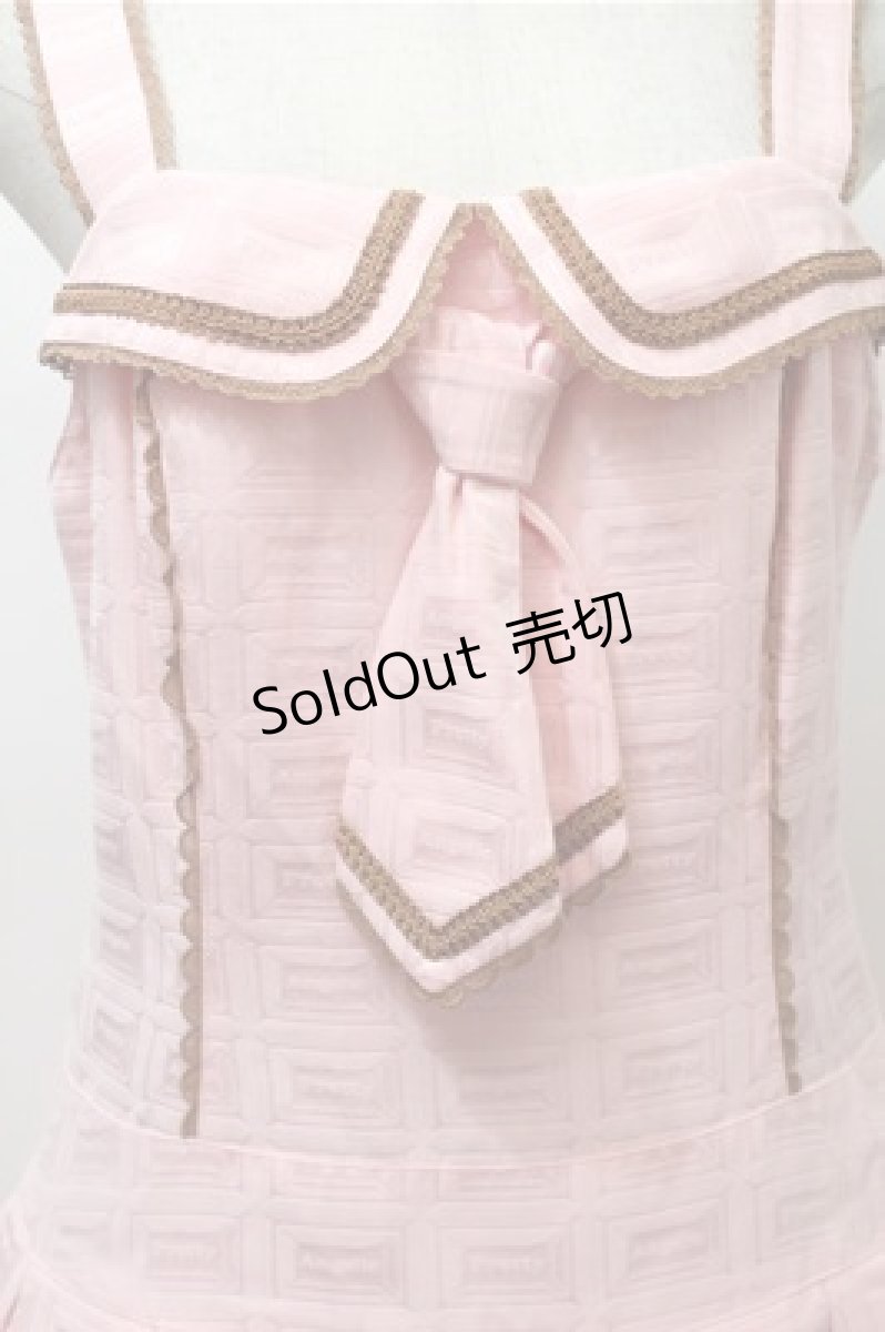 画像3: Angelic Pretty / Royal Chocolateローウエストジャンパースカート  ピンク S-25-10-23-1030-AP-OP-HR-ZS (3)