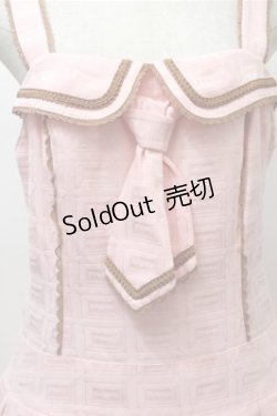 画像3: Angelic Pretty / Royal Chocolateローウエストジャンパースカート  ピンク S-25-10-23-1030-AP-OP-HR-ZS