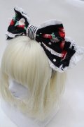 Angelic Pretty / 摘みたていちごカチューシャ  黒 S-25-10-23-015-AP-AC-HR-ZS
