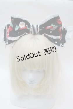 画像2: Angelic Pretty / 摘みたていちごカチューシャ  黒 S-25-10-23-015-AP-AC-HR-ZS