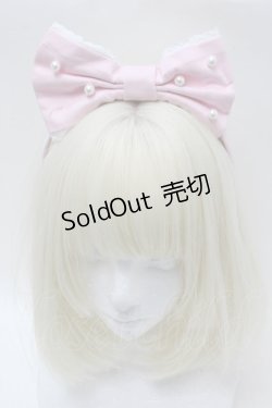 画像2: Angelic Pretty / パールリボンカチューシャ  ピンク S-25-10-23-019-AP-OP-AS-ZS