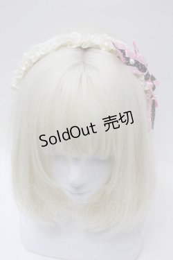 画像2: Angelic Pretty / Sweet Creamカチューシャ  アイボリーxピンク S-25-10-23-030-AP-AC-HR-ZS