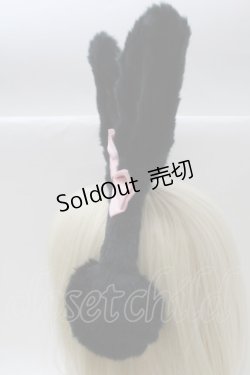 画像2: BABY,THE STARS SHINE BRIGHT / うさみみイヤーマフ  黒 S-25-10-23-033-BA-AC-HR-ZS