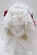 画像2: BABY,THE STARS SHINE BRIGHT / champetre fleurieマザーボンネット  白x赤 S-25-10-23-036-BA-AC-AS-ZS (2)