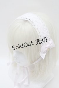 BABY,THE STARS SHINE BRIGHT / お花レースの小さなリボンヘッドドレス  ピンク S-25-10-23-037-BA-AC-AS-ZS